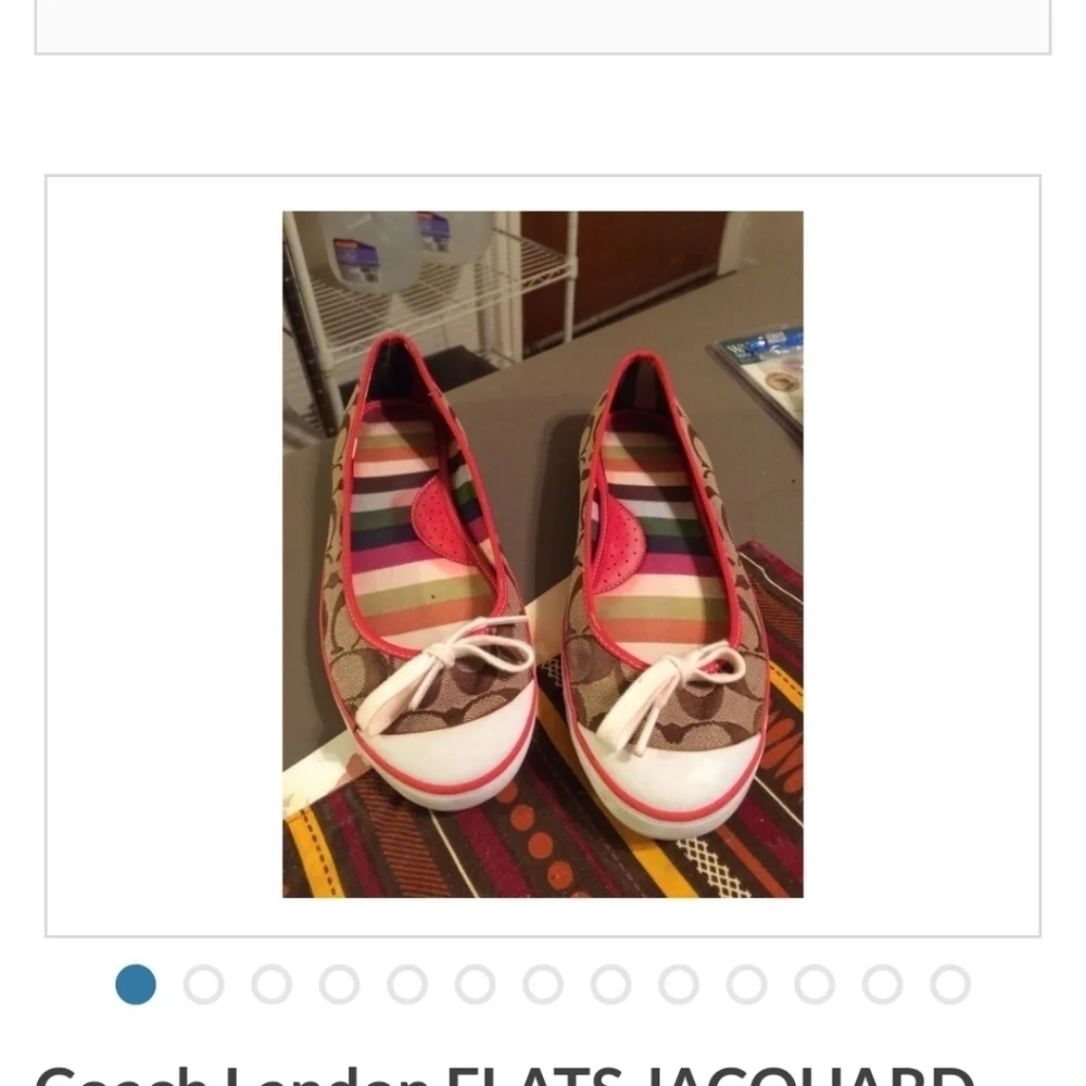 Authentic COACH LANDON FLAT SHOES SIZE 8.5